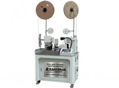 Automaattinen kaksoiskaapeliliittimen puristuskone WPM-180 - Automaattinen langan puristuskone