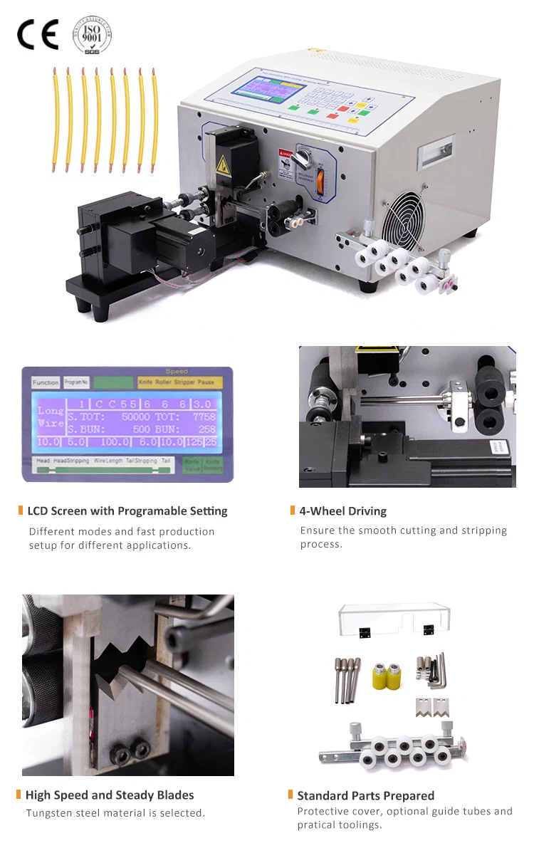 Wire Cutting Stripping Twisting Machine, Wire Cut Strip Twisting Machine, Wire Stripping Machine Langan leikkaamisen kuorimiskone, lankaleikkausnauhan kiertämiskone, lankaanpoistokone