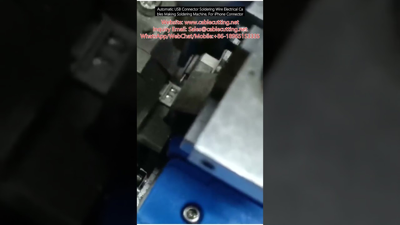 Automatic USB Connector Soldering Wire Electrical Cables Making Machine for iPhone