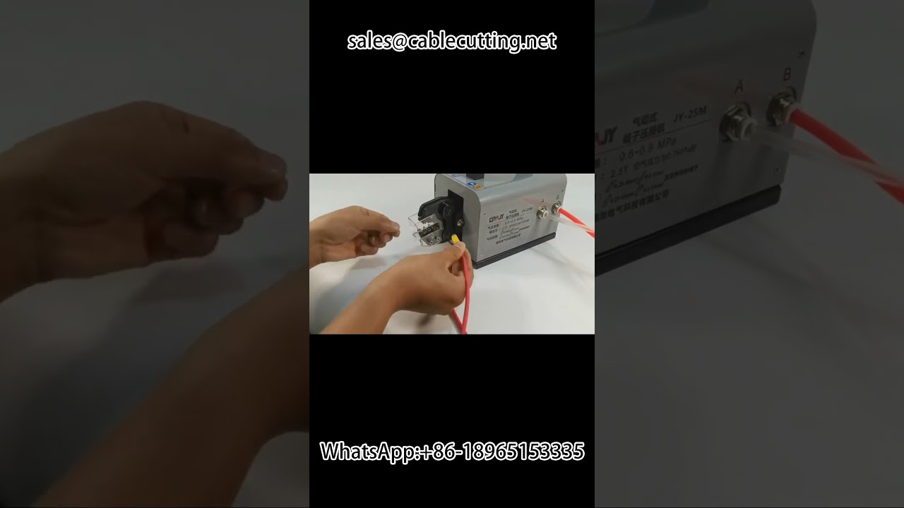 Pneumatic Crimping Pliers with Interchangeable Mould for Multiple Terminals