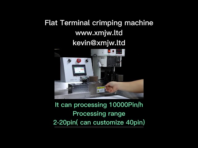 Flat Terminal Crimping Machine for Automated Wire Processing