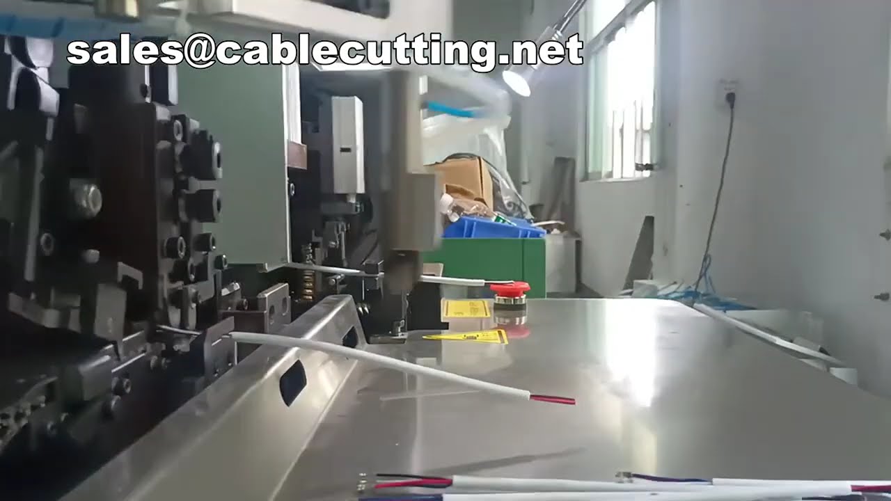 Multi Core Round Jacket Cable Stripping and Crimping Machine OuterInner Strip & Crimp