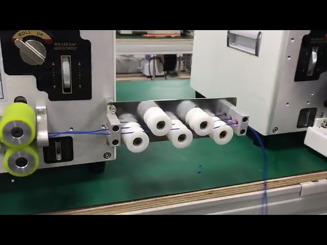 Computer Controlled Wire Cutting and Stripping Machine with Rubber Wheel