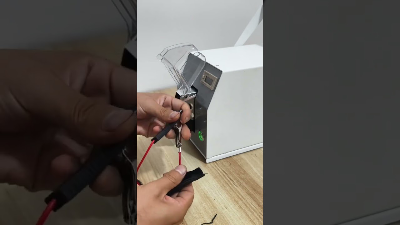 Pneumatic Crimping Machine Alligator Clip Terminal Crimping Test #factory #machine