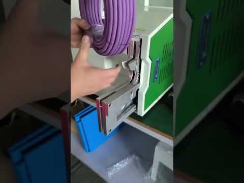 Large Diameter 40-80mm Cable Tie Machine Working Real Shot