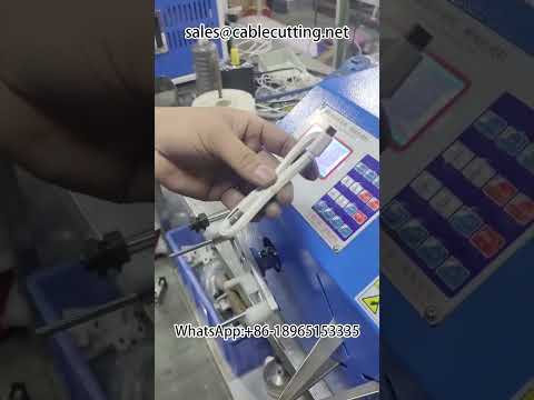 Silicone Ring Tied Data Cable Winding Machine | Wire Processing & Packaging