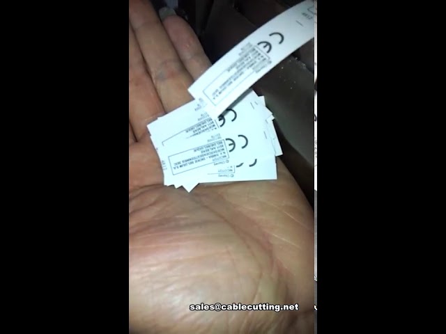 Automatic Ribbon Label Cutting Machine for Industrial Packaging