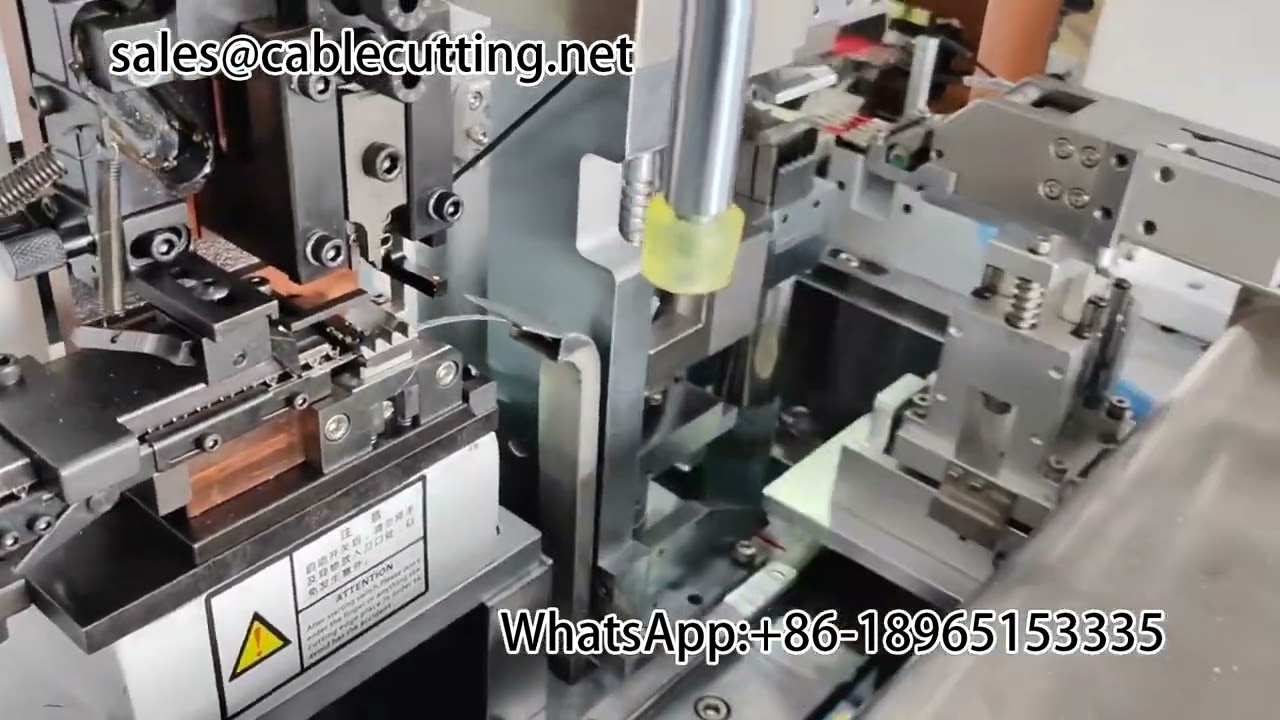 Automatic Five-Wire Beating Terminal Machine | Wire Stripping & Crimping Automation
