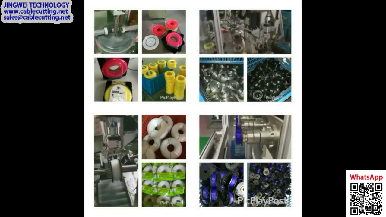 Trimmer Line Coiling and Repackaging Machine for Factory Automation